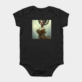 steampunk victorian woman Baby Bodysuit